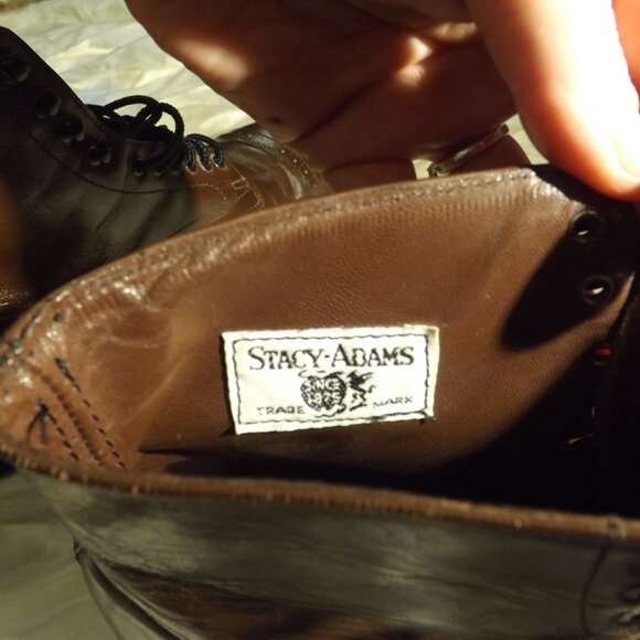 Stacy Adams Vintage Madison Boots Men’s Size 7.5 D Brown Leather - Picture 8 of 10